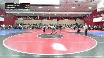 217 lbs Cons. Round 5 - Ely Bowles, Willits vs Adrian Rodriguez, Livermore
