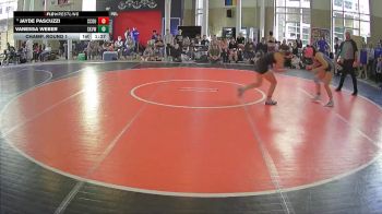 130 lbs Champ. Round 1 - Jayde Pascuzzi, Crook County vs Vanessa Weber, Skyview