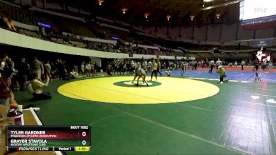 National 6-8 130 Round 5 - Grayer Stavola, Hickory Wrestling Club vs Tyler Gardner, Poquoson Athletic Association