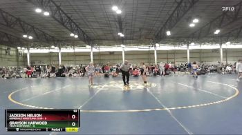 92 lbs Round 3 (4 Team) - Jackson Nelson, Homedale Wrestling Club vs Grayson Harwood, Team Northwest