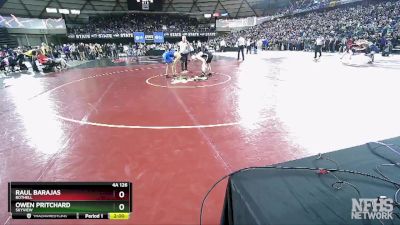 4A 126 lbs Champ. Round 1 - Raul Barajas, Bothell vs Owen Pritchard, Skyview
