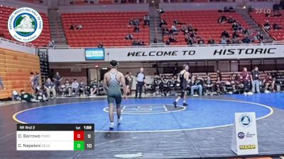 120 lbs Rr Rnd 2 - Derek Barrows, Pomona vs Chase Napeloni, Delbarton High School