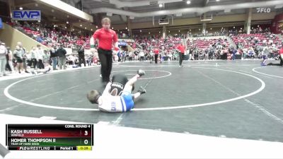 58 lbs Cons. Round 4 - Homer Thompson Ii, Team Of Hard Knox vs Kash Russell, Winfield
