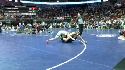 2A-190 lbs Champ. Round 1 - Brian Snyder, Centerville vs Gabe Visalden, North Polk