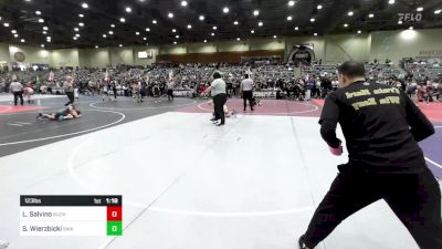 123 lbs Quarterfinal - Lexie Salvino, Buckaroo WC vs Sage Wierzbicki, Swamp Monsters WC