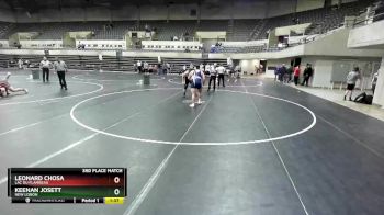 285 lbs 3rd Place Match - Leonard Chosa, Lac Du Flambeau vs Keenan Josett, New Lisbon