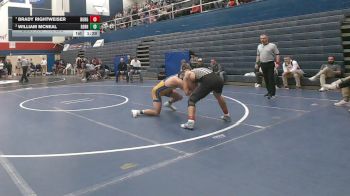 145 lbs Quarterfinal - Brady Rightweiser, Burgettstown vs William McNeal, Derry Area