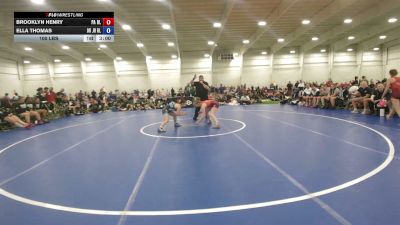 100 lbs Brooklyn Henry, Pennsylvania Blue vs Ella Thomas, Ohio Blue