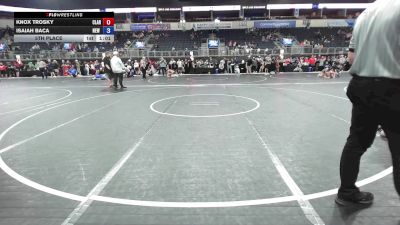 78 lbs 5th Place - Knox Trosky, Claremore Wrestling Club vs Isaiah Baca, New Mexico Bad Boyz