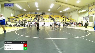 115 lbs Consolation - Victorya Cox, Edmond North vs Sydney Harris, Little Axe Womens Wrestling