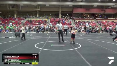 85 lbs Round 3 - Ezekiel Bustos, Maize Wrestling Club vs Henry Scheele, WR - Topeka Blue Thunder