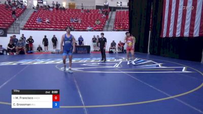 55 kg Cons 32 #2 - Max Francisco, Anchorage Youth Wrestling Academy vs Christopher Grossman, Billings Wrestling Club
