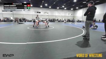 110 lbs Quarterfinal - Hawke Garrett, POWA 12U vs Calan Childress, Team Dash 12U