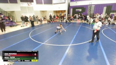 92-99 lbs Semifinal - Ana Mounga, Westlake vs Rosy Tafisi, Charger Wrestling Club