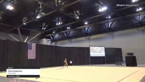 Zoe Anderson - Clubs, World Elite - 2021 USA Gymnastics Championships