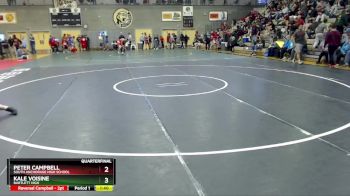 189 lbs Quarterfinal - Peter Campbell, South Anchorage High School vs Kale Voisine, Bartlett High