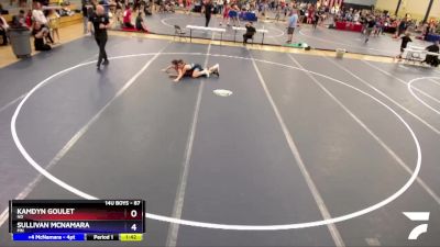 87 lbs Cons. Semi - Kamdyn Goulet, ND vs Sullivan McNamara, MN