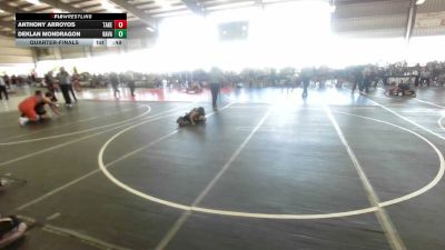 58 lbs Quarterfinal - Anthony Arroyos, Takedown Elite vs Deklan Mondragon, Ravage WC