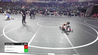 53 lbs Quarterfinal - Sebastian Cardoza, Wright City Jr Wildcats vs Jack Stortz, Orange Crush