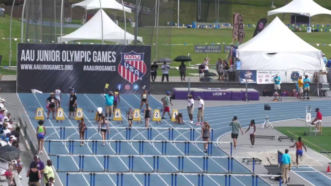High School Girls 100m Hurdles Aau Junior Olympics Finals 4 Age 15 16