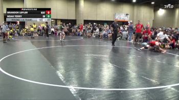125 lbs Round 1 (6 Team) - Brandon Lefler, NC National Team Gold vs Noah Terry, Rebel Wrestling