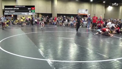 125 lbs Round 1 (6 Team) - Brandon Lefler, NC National Team Gold vs Noah Terry, Rebel Wrestling