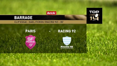 Replay: Stade Francais vs Racing 92 - KO | Jun 3 @ 2 PM