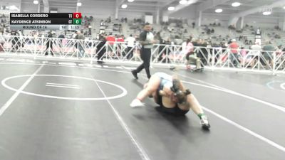 165 lbs Round Of 16 - Isabella Cordero, TX vs Kaydence Atkinson, CT
