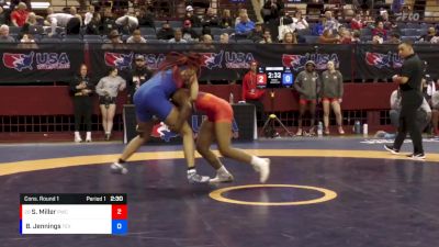 68 lbs Cons. Round 1 - Shean`Areial Miller, Pioneer Wrestling Club vs Breanna Denise Jennings, Texas