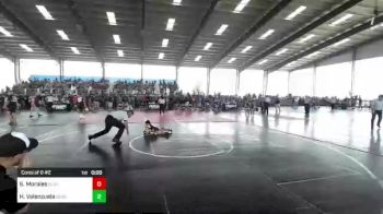 52 lbs Consi Of 8 #2 - Stetson Morales, Black Cat WC vs Heriberto Valenzuela, Desert Dogs WC