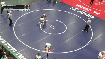 96 lbs Quarterfinal - Amari Brobeck, Jersey Shore vs Owen Lloyd, Exeter Twp