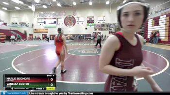 100 lbs Champ. Round 1 - Marlie Skidmore, Owyhee vs Vanessa Boster, Elko