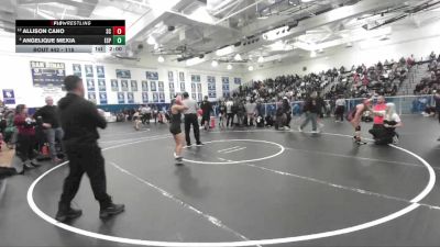 115 lbs Quarterfinal - Allison Cano, San Clemente vs Angelique Mexia, Esperanza