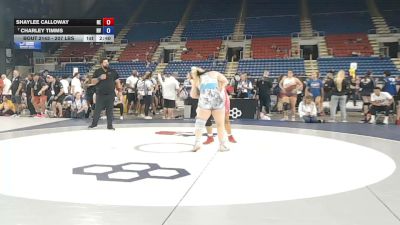 207 lbs Cons. Rd Of 16 - Shaylee Calloway, Nebraska vs Charley Timms, Nevada