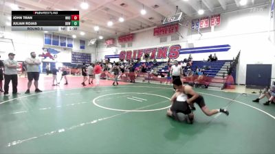 165 lbs Round 5 - Julian Rojas, Downey vs John Tran, Westminster High School