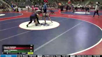 150 lbs Cons. Round 4 - Callie Parrish, Springdale Har-Ber vs Paige Cornwall, Fayetteville