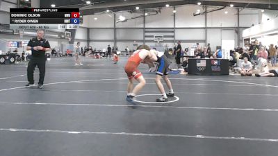 60 kg Cons. Semis - Dominic Olson, MWC Wrestling Academy vs Ryder Owen, Inland Northwest Wrestling Training Center