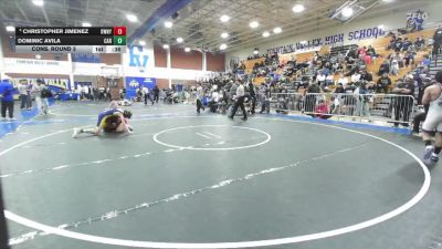 120 lbs Cons. Round 3 - Christopher Jimenez, Downey vs Dominic Avila, Carter