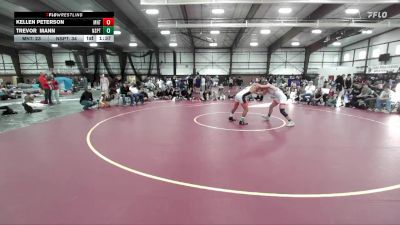 150 lbs Round 6 (8 Team) - Trevor Mann, North Sanpete vs KELLEN PETERSON, Manti