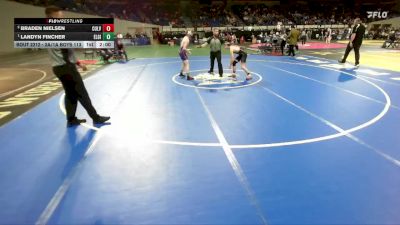 2A/1A Boys 113 1st Place Match - Landyn Fincher, Elgin Boys vs Braden Nielsen, Culver Boys