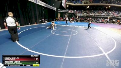 6A 132 lbs Cons. Round 2 - Roberto Lopez, Richardson Lake Highlands vs Hagen Shipley, Dripping Springs