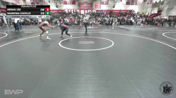 130 lbs Champ. Round 2 - Abigail Lee, Lynbrook vs Valentina Castillo, St Francis