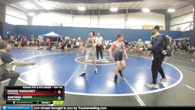 104-116 lbs Round 1 - Mason VanZandt, Kuna Klub vs Santana Anaya, 208 Badgers