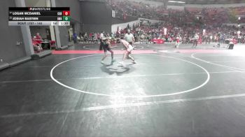 140 lbs Cons. Round 5 - Josiah Bastien, Askren Wrestling Acadamy vs Logan McDaniel, Wrestling Factory