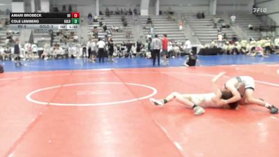 106 lbs Rr Rnd 1 - Amari Brobeck, Buffalo Valley Blue - HSB vs Cole Lemberg, Gold Standard Wrestling - HSB