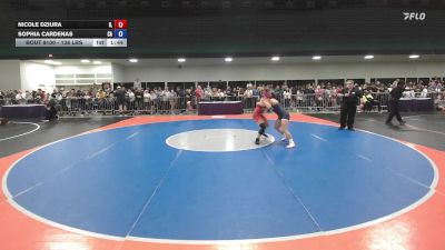 138 lbs Round Of 64 - Nicole Dziura, IL vs Sophia Cardenas, CA