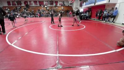 55-60 lbs Round 1 - Canon Calabrese, Rough House vs Jenevieve Rohde, Hemet Youth Wrestling Club