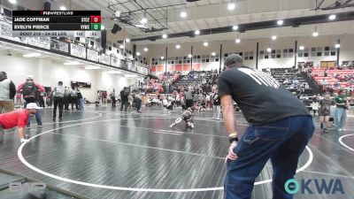 54-58 lbs Rr Rnd 1 - Jade Coffman, Sallisaw Takedown Club 2 vs Evelyn Pierce, Verdigris Youth Wrestling