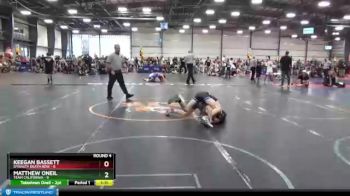 84 lbs Round 4 (6 Team) - Keegan Bassett, Dynasty Death Row vs Matthew Oneil, Team California