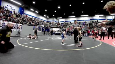 40 lbs Round Of 16 - Baylor Myers, Bridge Creek Youth Wrestling vs Ryder Hall, Tecumseh Youth Wrestling